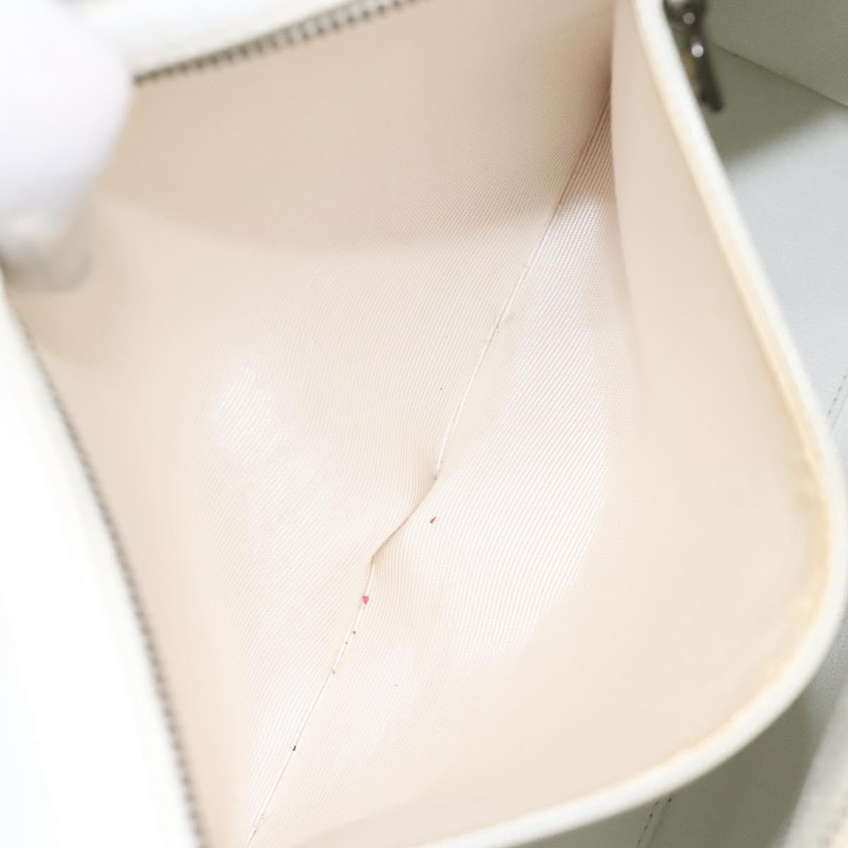 Chanel Vintage CC Lock Tote Caviar, WHITE, LEATHER, Shoulder bag