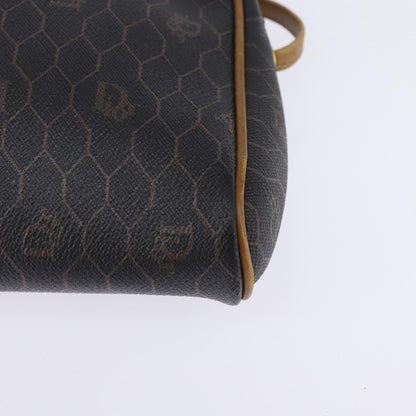 Christian Dior Vintage Honeycomb Shoulder Bag Canvas, BLACK, CANVAS, Shoulder bag