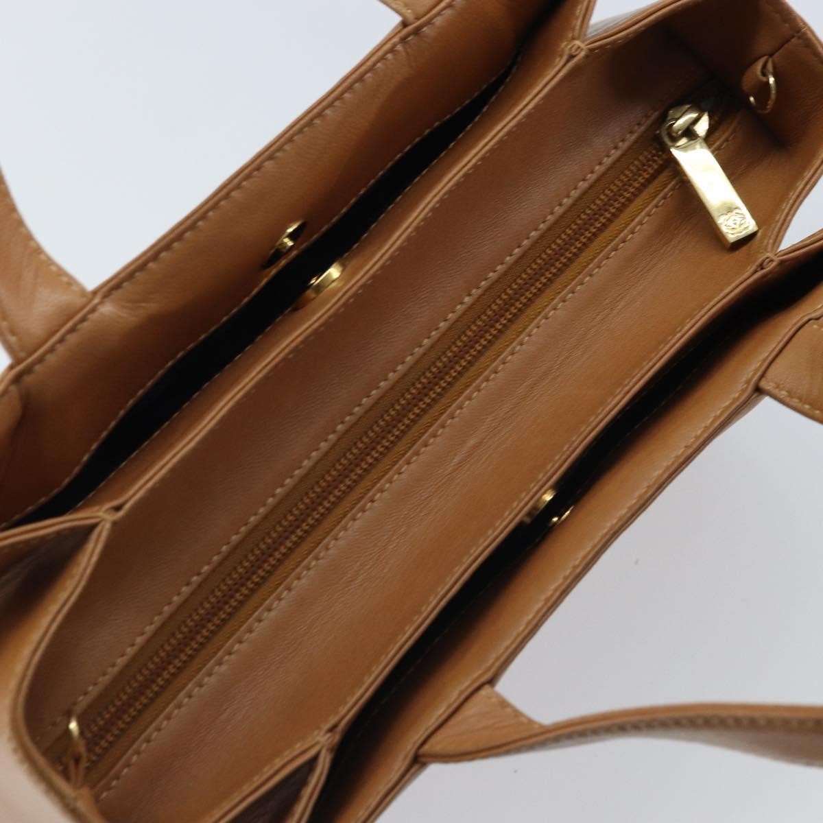 Loewe Anagram handbag Leather, Brown, Leather, Handbag