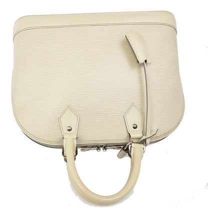 Louis Vuitton Alma Handbag Epi Leather, WHITE, LEATHER, Handbag