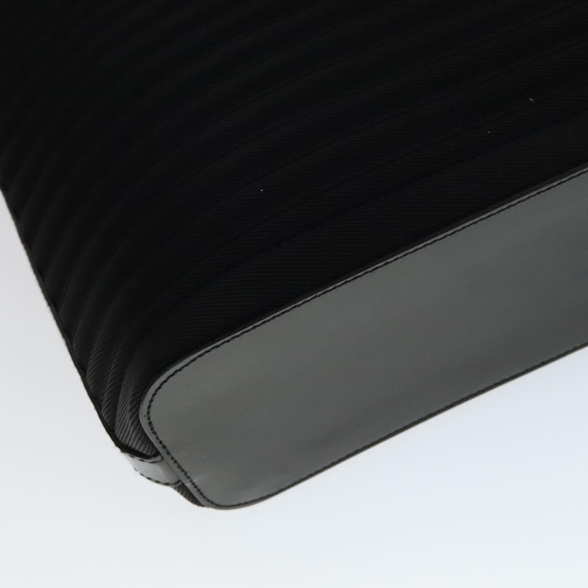 Gucci Vintage Bamboo Handle Bag Nylon, BLACK, NYLON, Handbag