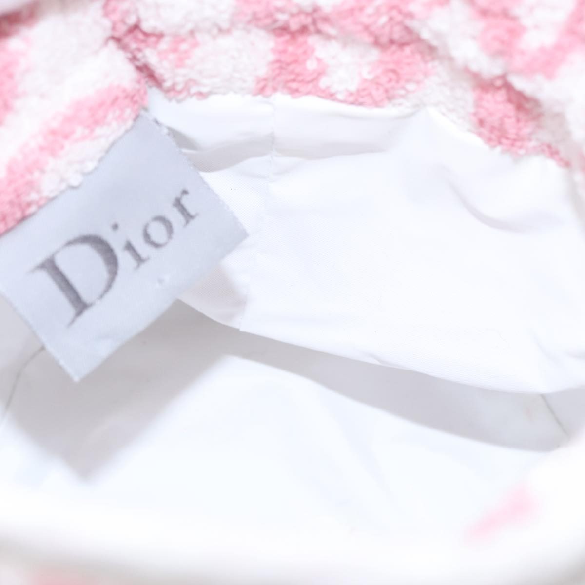 Christian Dior Vintage Trotter Pouch Pile, Pink, Canvas, Clutch