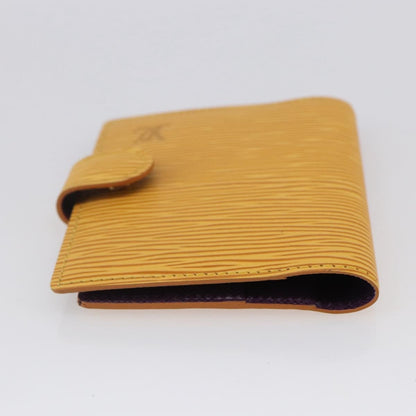Louis Vuitton Agenda Cover Epi Leather, YELLOW, LEATHER, Wallets