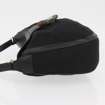 Gucci Sherry line shoulder bag Canvas, Black, Canvas, Shoulder Bag