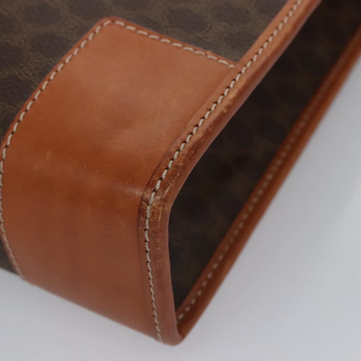 Celine Macadam Briefcase Canvas and leather, BROWN, CANVAS, Briefcase