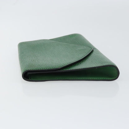 Louis Vuitton Art Deco Clutch Epi Leather, GREEN, LEATHER, Clutche & pouche