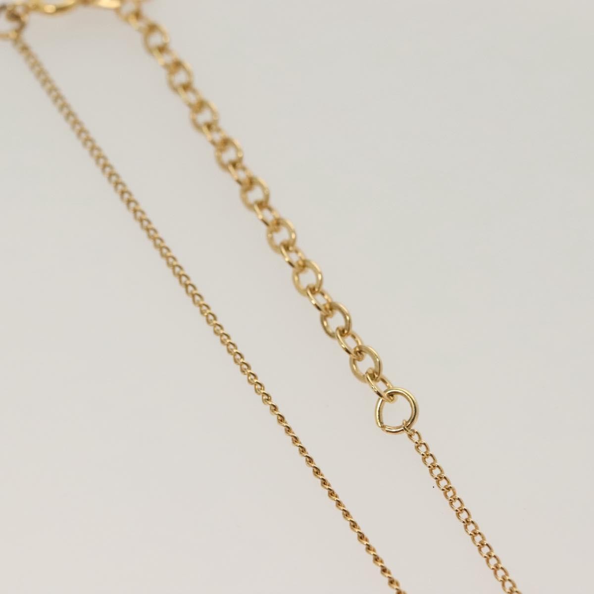 Christian Dior CD Round Pendant Necklace Metal, GOLD, METAL, Necklace