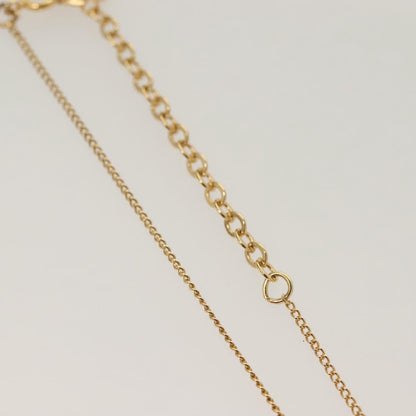 Christian Dior CD Round Pendant Necklace Metal, GOLD, METAL, Necklace