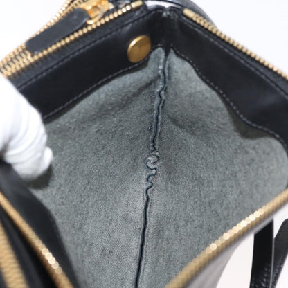 Celine Trio Crossbody Bag Leather, Black, Leather, Shoulder Bag