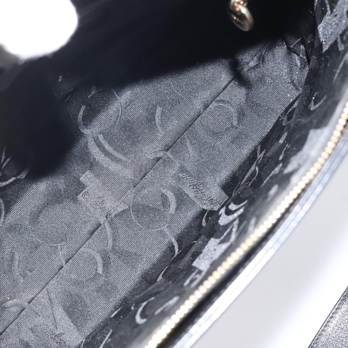 Salvatore Ferragamo Gancini Shoulder Bag Leather, BLACK, LEATHER, Shoulder bag