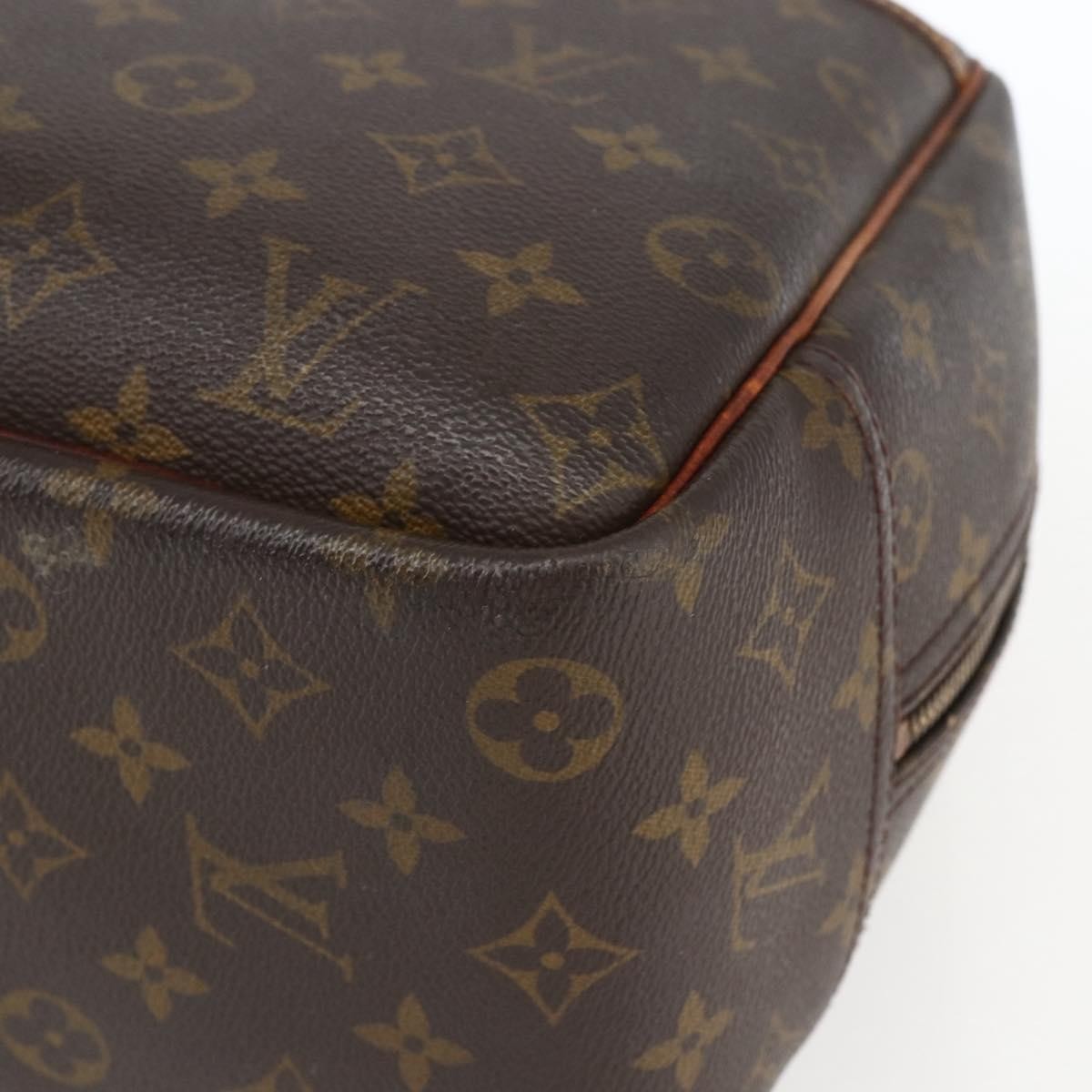 Louis Vuitton Deauville Handbag Monogram Canvas, BROWN, CANVAS, Handbag