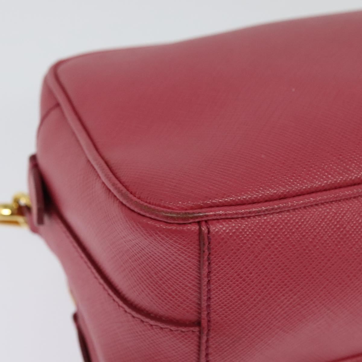 Prada Front Pocket Crossbody Bag Saffiano Leather, PINK, LEATHER, Shoulder bag