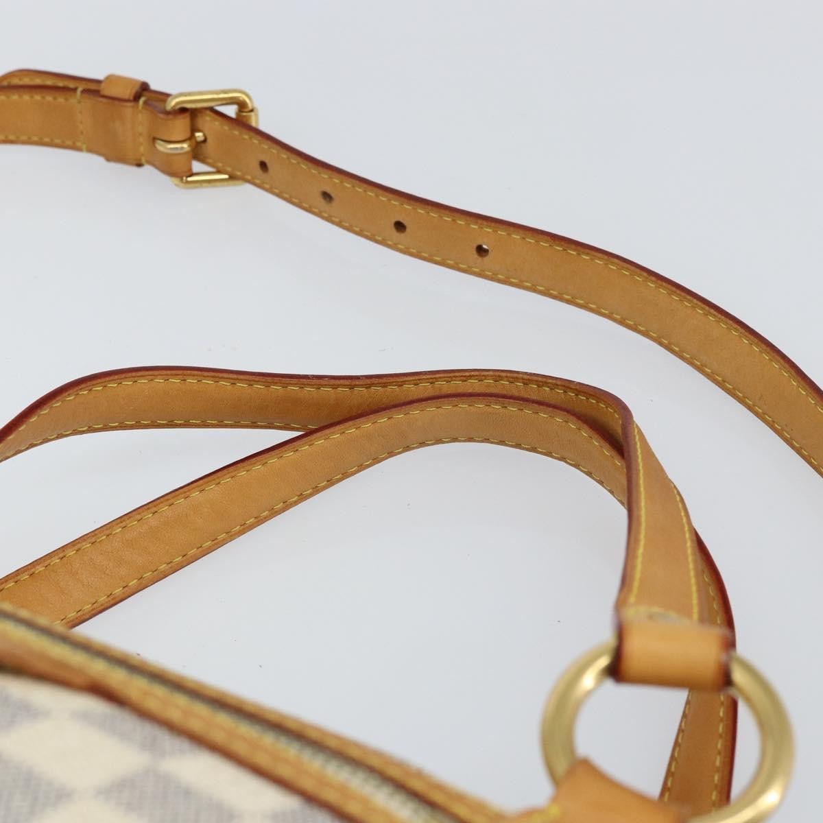 Louis Vuitton Evora Handbag Damier, WHITE, CANVAS, Tote bag