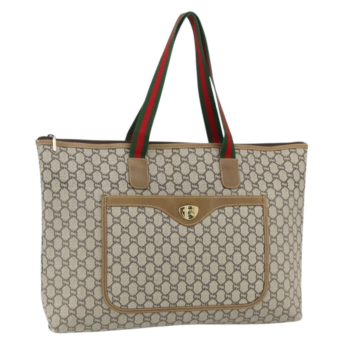 Gucci GG supreme tote bag Canvas, Beige, Canvas, Tote Bag