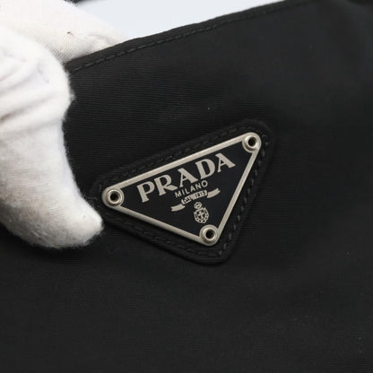 Prada Vintage Zip Tote Tessuto, BLACK, NYLON, Tote bag