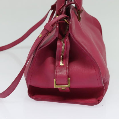 Saint Laurent Classic Y Cabas Leather, PINK, LEATHER, Tote bag