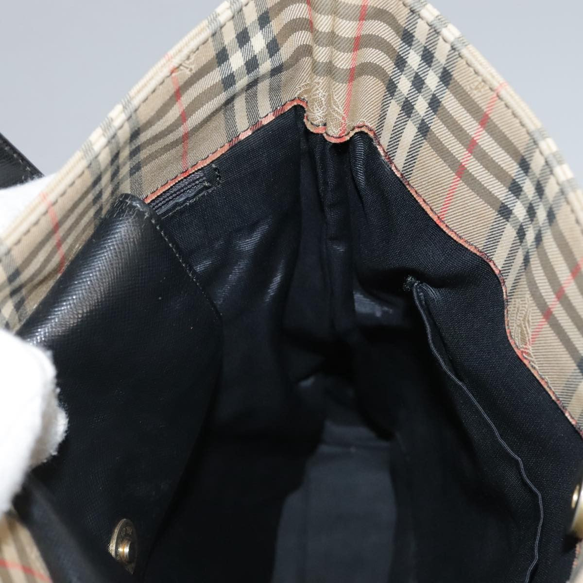 Burberry Nova Check Tote canvas check pattern, BEIGE, CANVAS, Tote bag