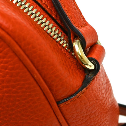 Gucci Soho Chain Crossbody Bag Leather, Orange, Leather, Shoulder Bag