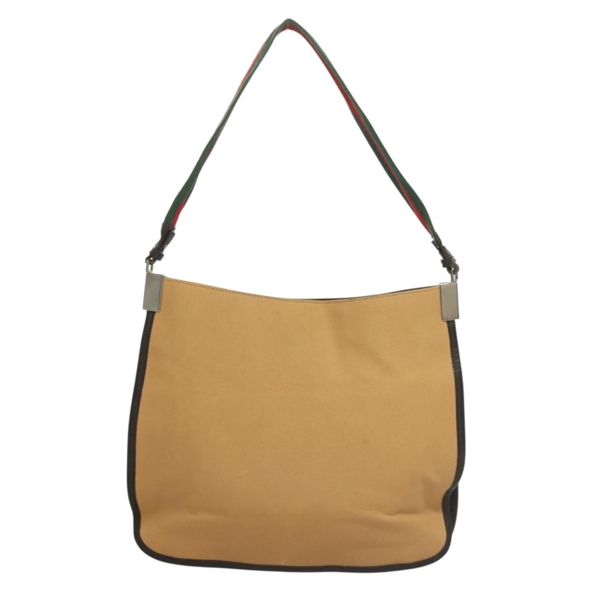 Gucci Sherry line shoulder bag Canvas, BEIGE, CANVAS, Shoulder bag