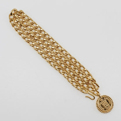 Chanel Vintage Medallion Chain Belt Metal, GOLD, GOLD_PLATED, Belts