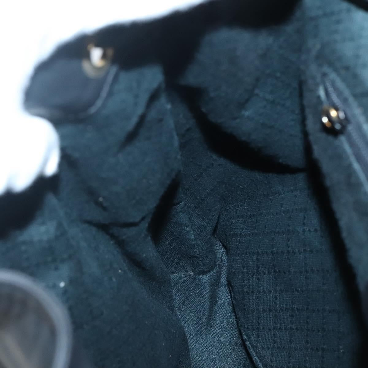 Gucci Vintage Bamboo Backpack Leather, BLACK, LEATHER, Backpack