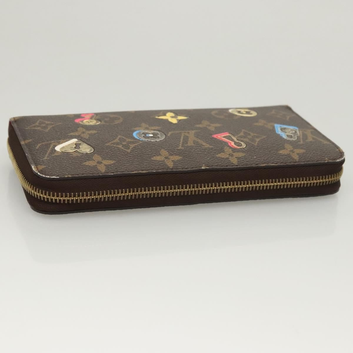 Louis Vuitton Zippy Wallet NM Monogram Lovelock, BROWN, CANVAS, Wallets