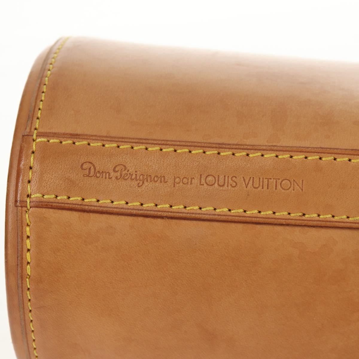 Louis Vuitton Limited Edition Dom Perignon Champagne Carrier Vachetta Leather, BEIGE, LEATHER, Handbag