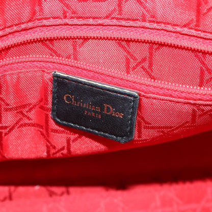 Christian Dior Vintage Lady Dior Bag Cannage Quilt Lambskin, BLACK, LEATHER, Handbag