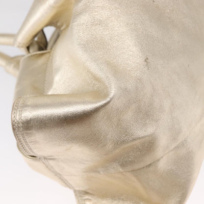 Loewe Aire Shoulder Bag Leather, GOLD, LEATHER, Shoulder bag