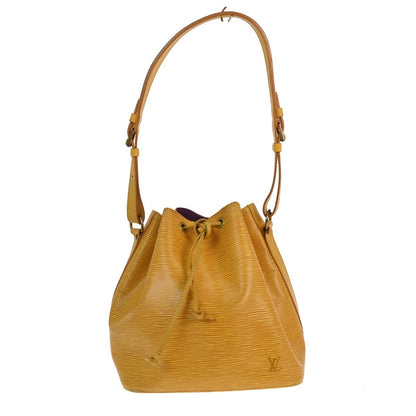 Louis Vuitton Petit Noe Handbag Epi Leather, Yellow, Leather, Shoulder Bag