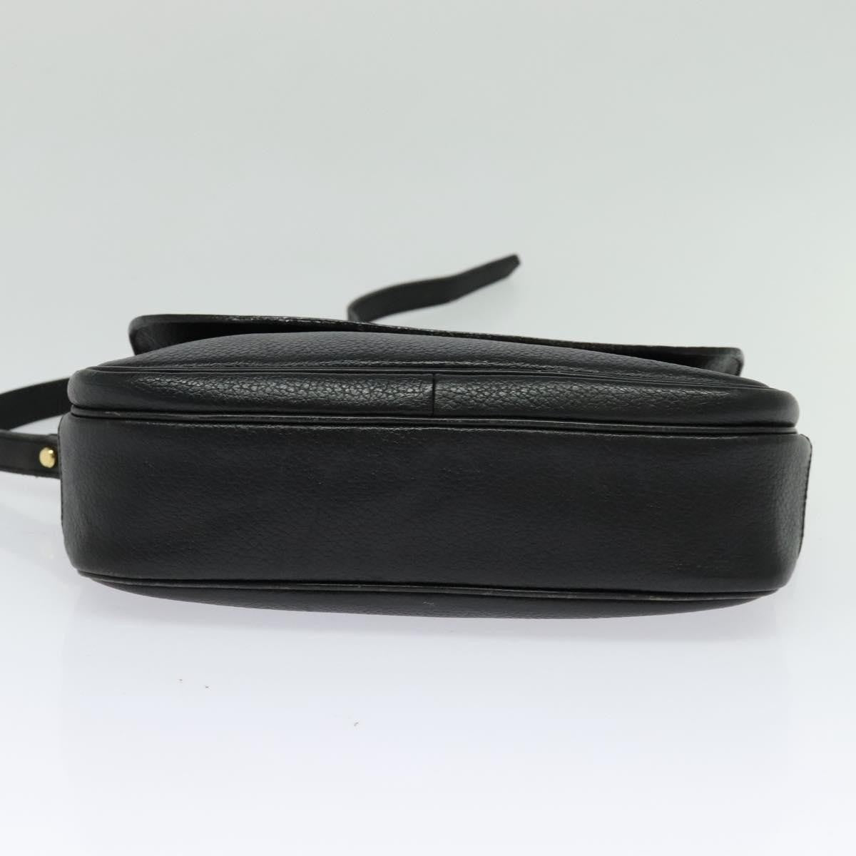 Burberry Vintage Crossbody Bag Leather, BLACK, LEATHER, Shoulder bag