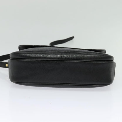 Burberry Vintage Crossbody Bag Leather, BLACK, LEATHER, Shoulder bag