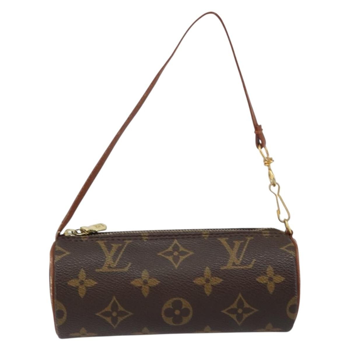 Louis Vuitton Papillon Pochette Monogram Canvas, BROWN, CANVAS, Clutche & pouche