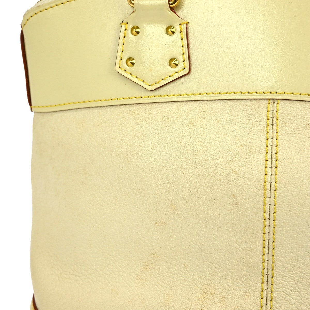 Louis Vuitton Suhali Lockit Handbag Leather, ECRU, LEATHER, Handbag