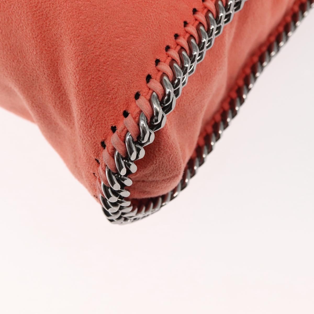 Stella McCartney Falabella Fold Over Crossbody Bag Suede, ORANGE, SUEDE, Crossbody bag