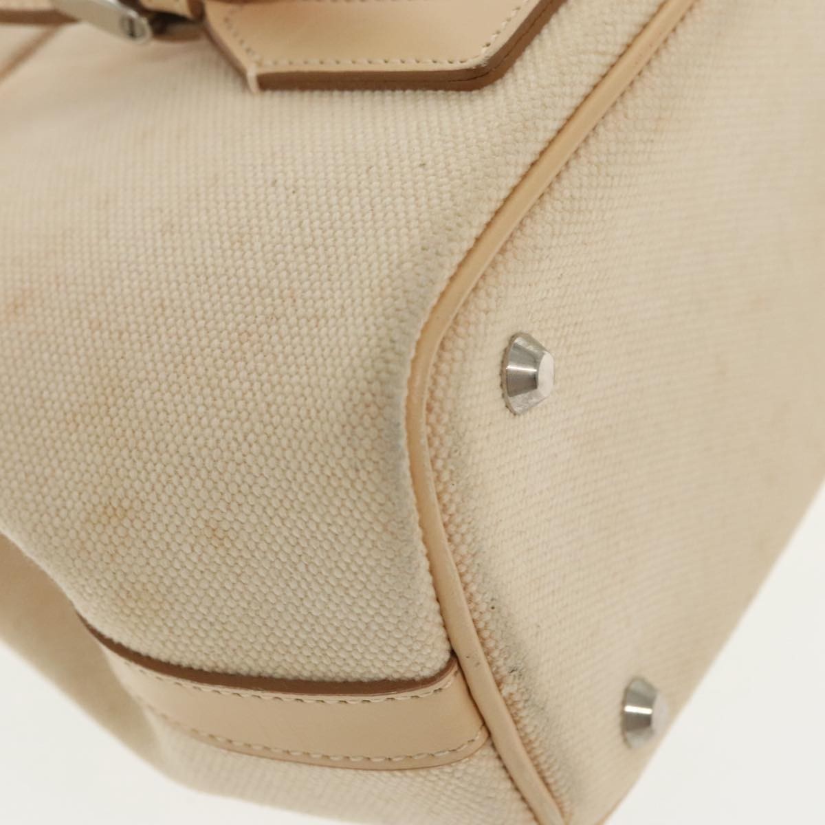 Burberry Vintage Handbag Canvas, BEIGE, CANVAS, Handbag