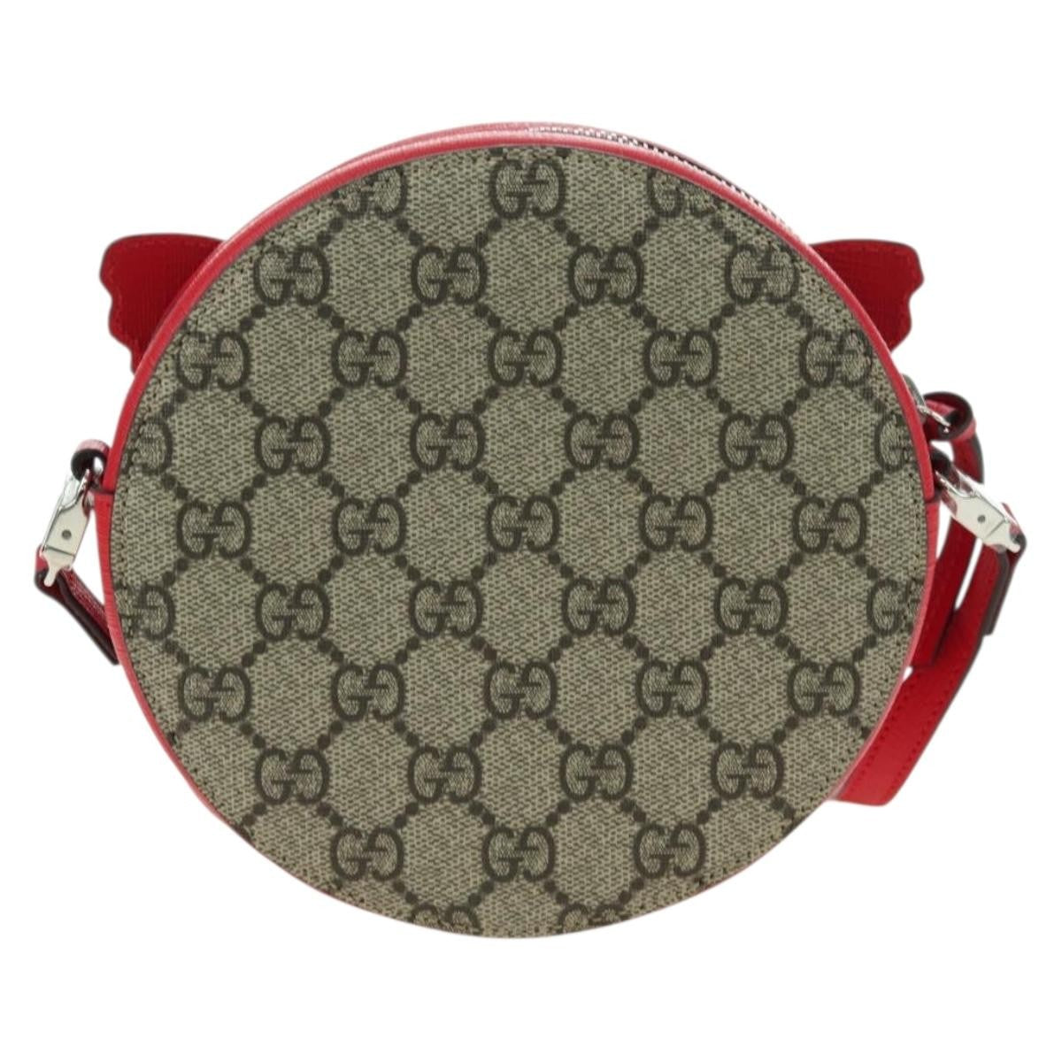 Gucci Kids GG Supreme Rainbow Butterfly shoulder bag GG canvas, Beige, PVC, Shoulder Bag