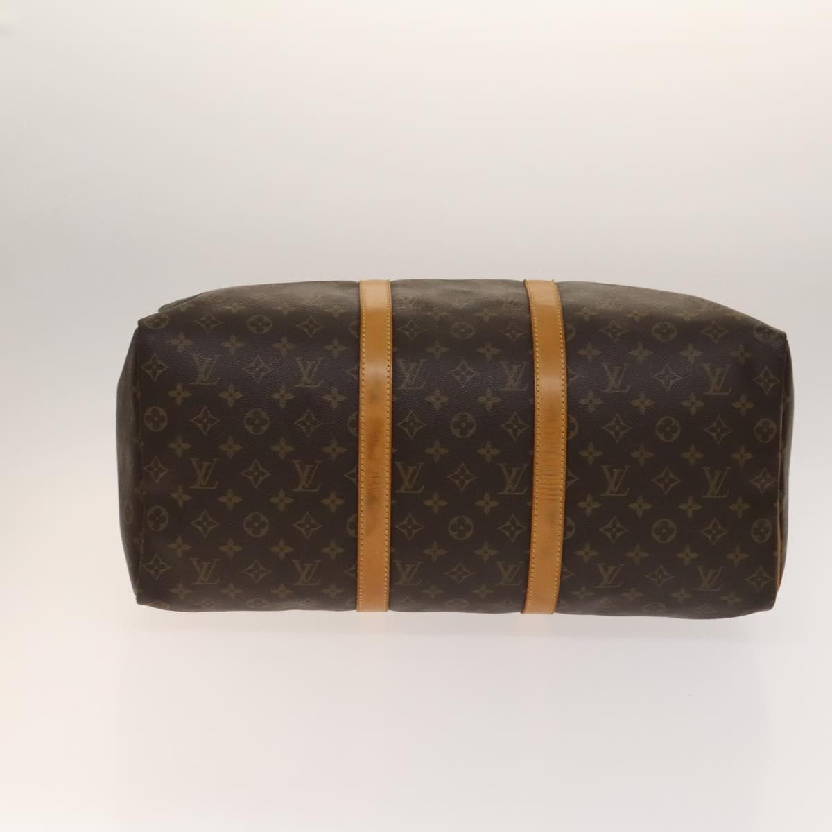 Louis Vuitton Keepall Bag Monogram Canvas, BROWN, CANVAS, Travel bag