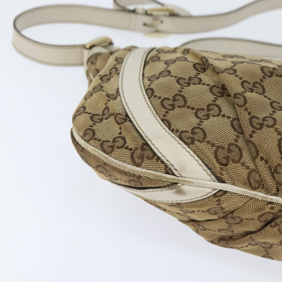 Gucci D Ring Messenger Bag GG Canvas, BEIGE, CANVAS, Shoulder bag