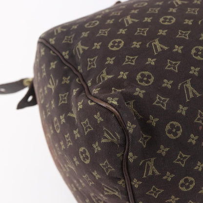 Louis Vuitton Speedy Handbag Mini Lin, BROWN, CANVAS, Handbag