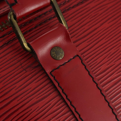 Louis Vuitton Keepall Bag Epi Leather, RED, LEATHER, Travel bag