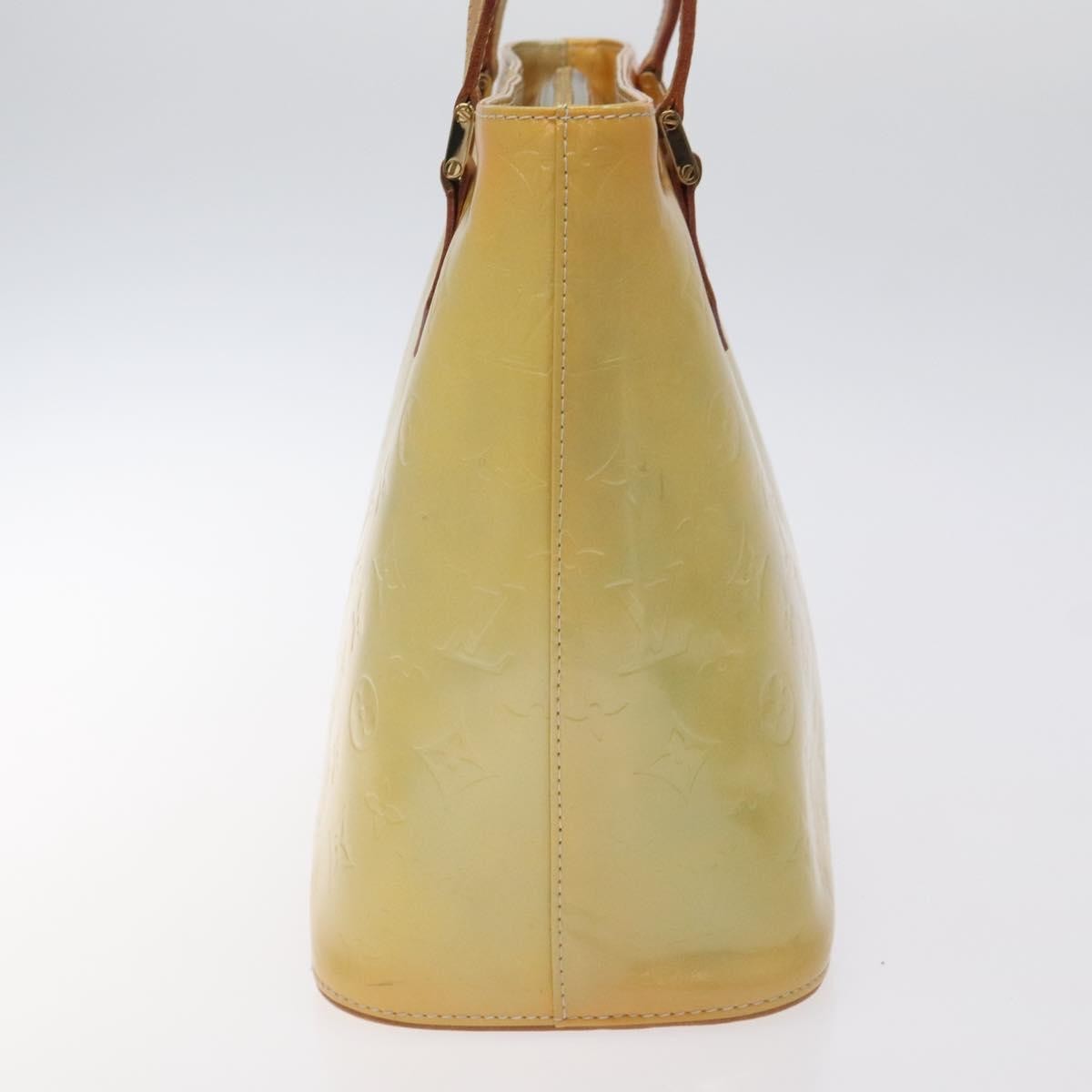 Louis Vuitton Houston Handbag Monogram Vernis, YELLOW, PATENT_LEATHER, Handbag
