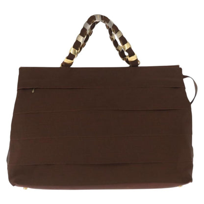 Salvatore Ferragamo Vala tote Canvas, BROWN, CANVAS, Tote bag