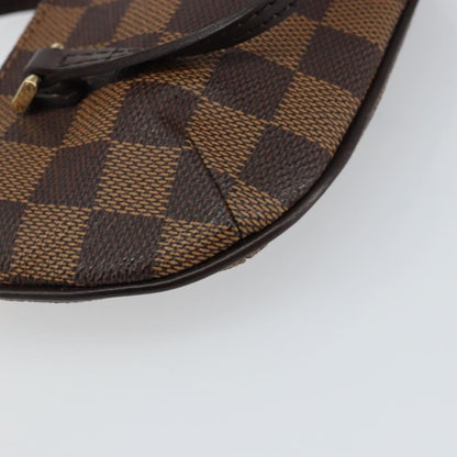 Louis Vuitton Manosque Pochette Damier, BROWN, CANVAS, Clutche & pouche