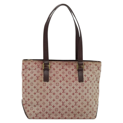 Louis Vuitton Cabas Piano Monogram Canvas, RED, CANVAS, Tote bag