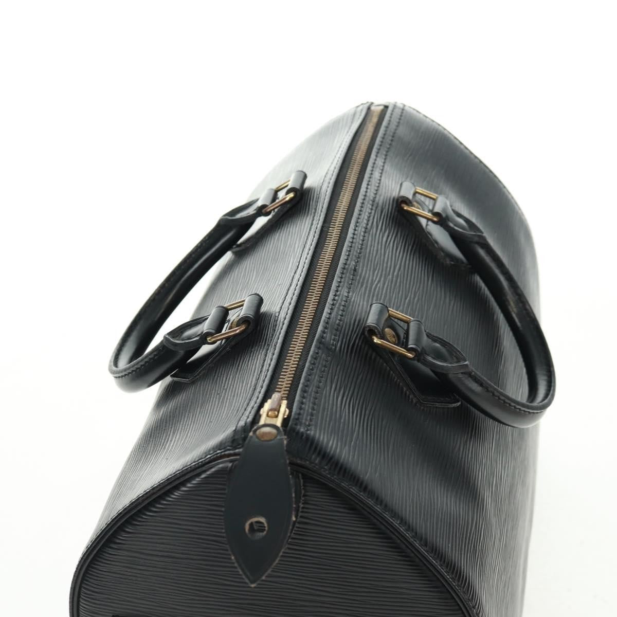 Louis Vuitton Speedy Handbag Epi Leather, BLACK, LEATHER, Handbag
