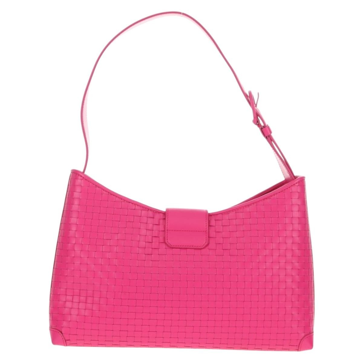 Salvatore Ferragamo Gancini Shoulder Bag Leather, PINK, LEATHER, Shoulder bag