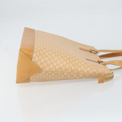 Celine Vintage Macadam Tote bag Canvas and Leather, BEIGE, CANVAS, Tote bag