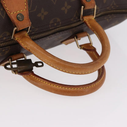 Louis Vuitton Speedy Handbag Monogram Canvas, Brown, Canvas, Handbag