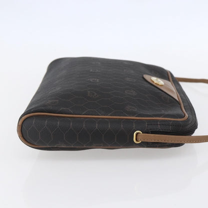 Christian Dior Vintage Honeycomb Shoulder Bag Canvas, BLACK, CANVAS, Shoulder bag